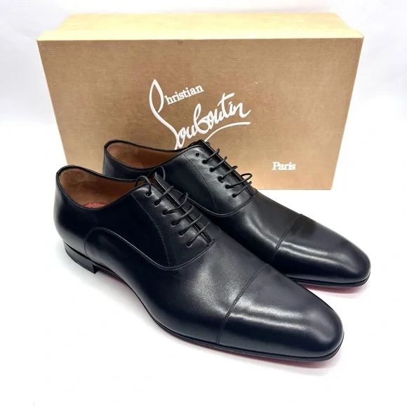 $1145 Christian Louboutin GREGGYROCKS Spiked Heel Oxford Loafers EU 45 US 12 NIB Christian Louboutin | Shoes | Christian Louboutin  main image 3